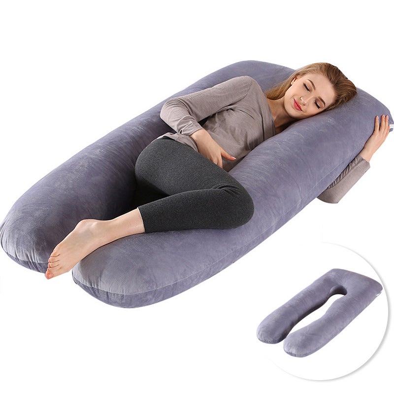 Explosions U-Shaped Pregnant Women Pillow Waist Pillow Core Side Pillow Removable Washable Breast-Feeding Pillow - Image 2